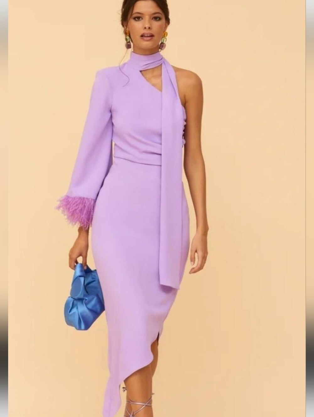 Lady Pipa Asymmetric Midi Dress Size XL